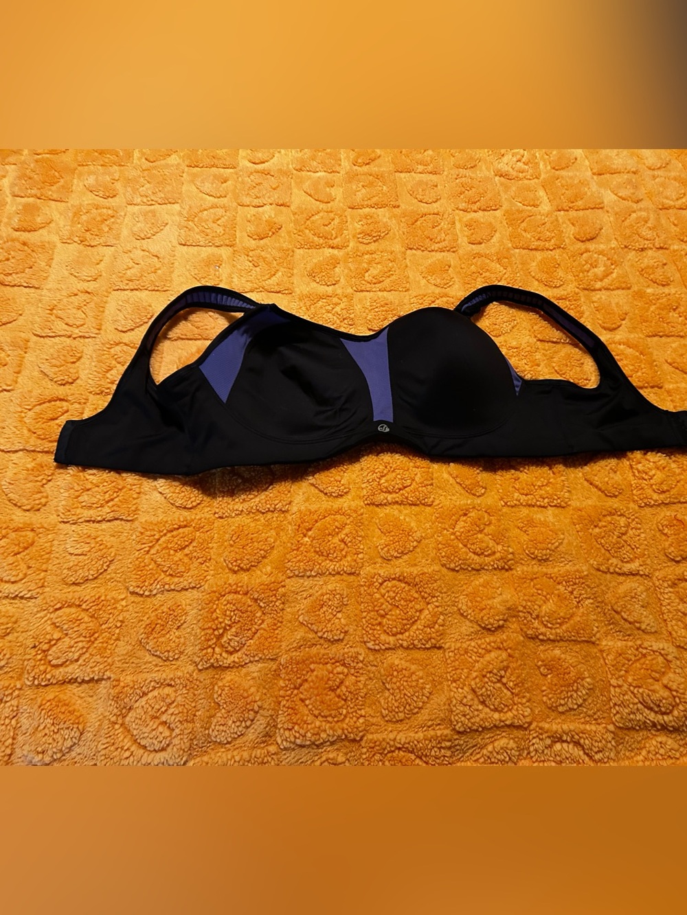 Soma Sport Black & Purple Underwire Sports Bra with Molded Cups